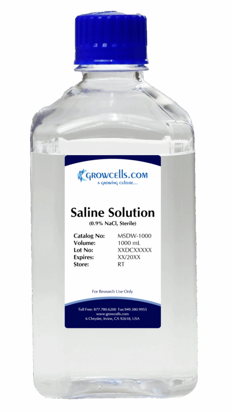 0.9% Sodium Chloride (NaCl) Sterile Saline