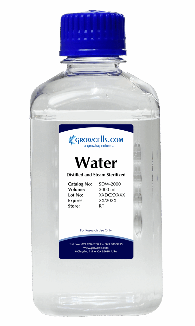 Water, Sterile, Distilled and Autoclaved